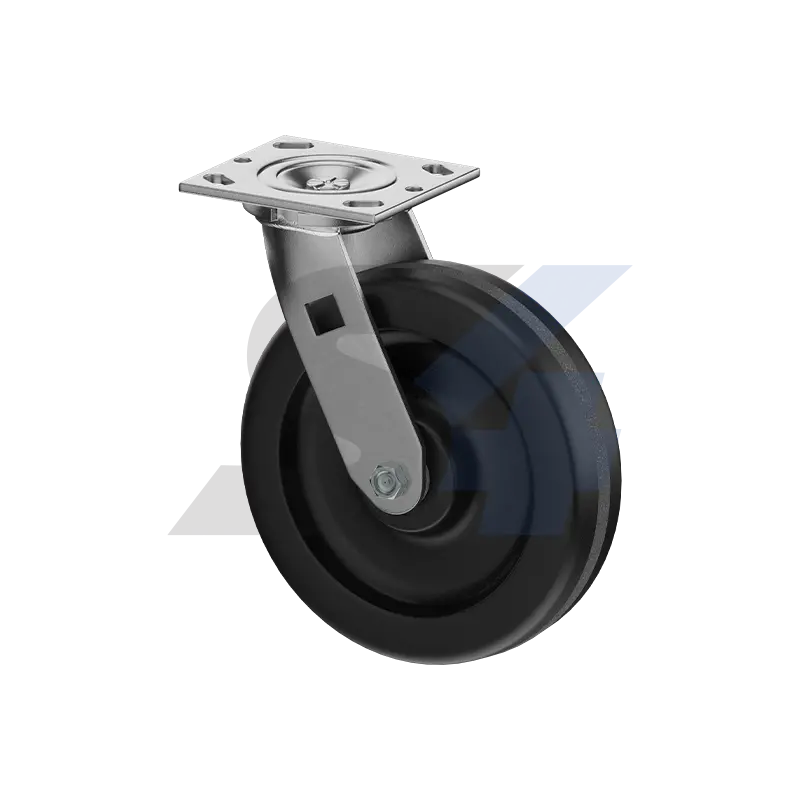 8 X 2" Zinc, Swivel Caster Top Plate Mount - C009.008 1