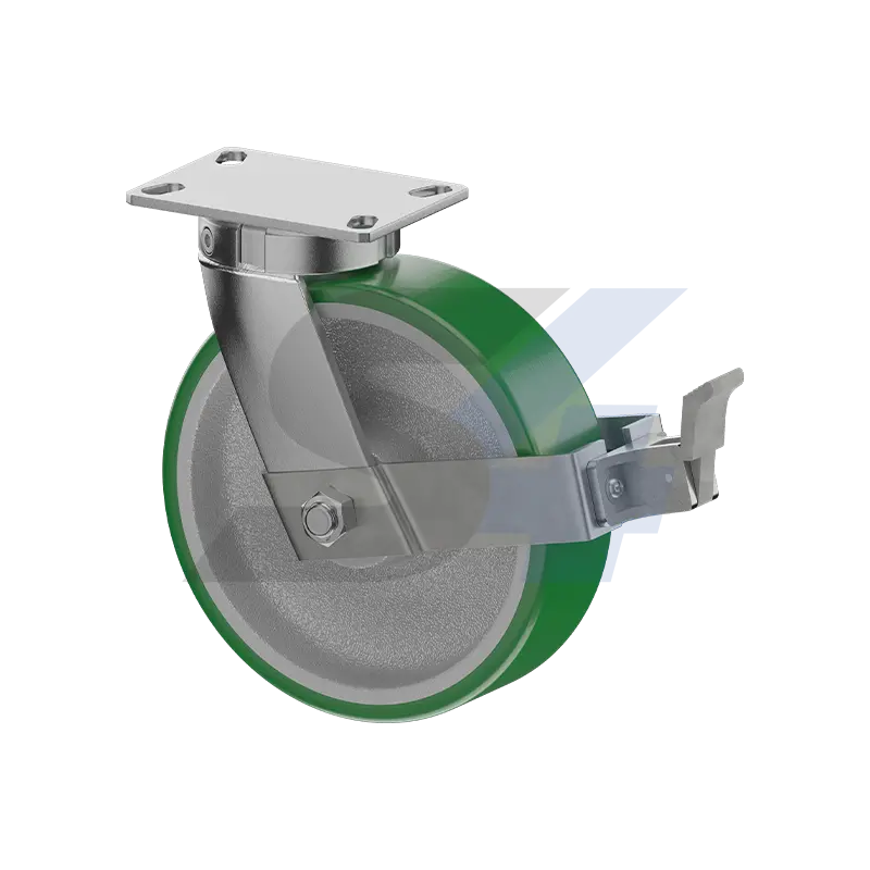 10 X 3" Zinc, Kingpinless Swivel Caster With Face - C011.867 1