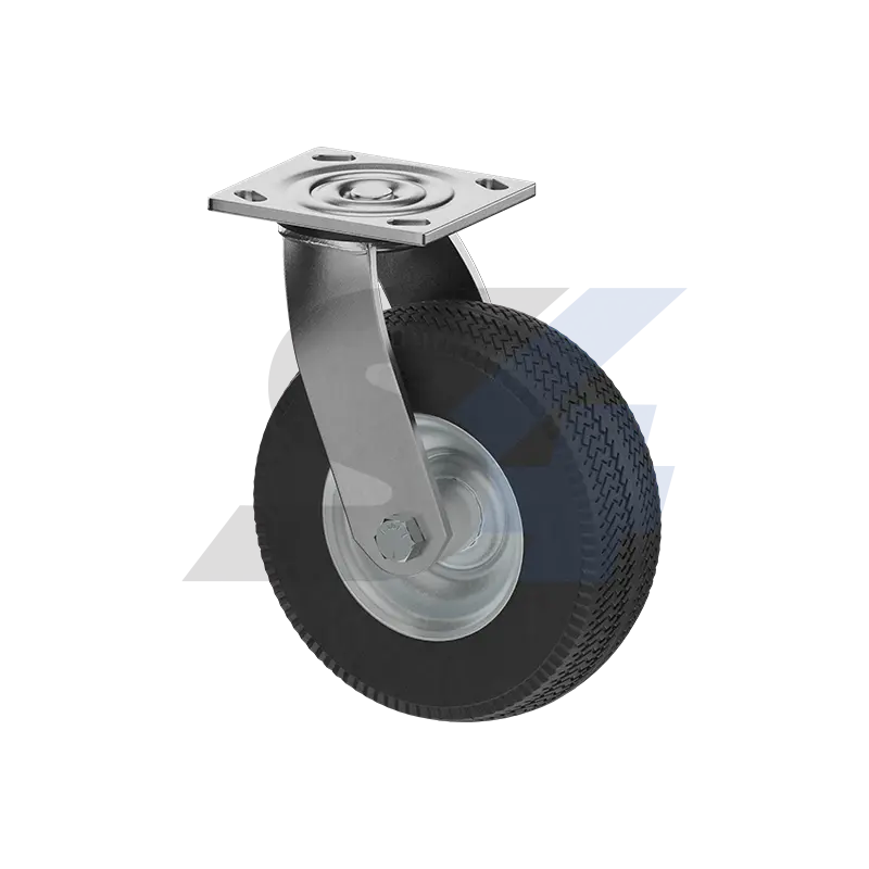 8 X 3" Zinc, Swivel Caster Top Plate Mount - C013.698 1