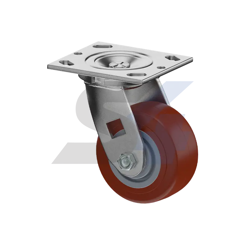 4 X 2" Zinc, Swivel Caster Top Plate Mount - C016.67B 1