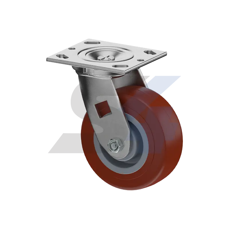 5 X 2" Zinc, Swivel Caster Top Plate Mount - C016.745 1