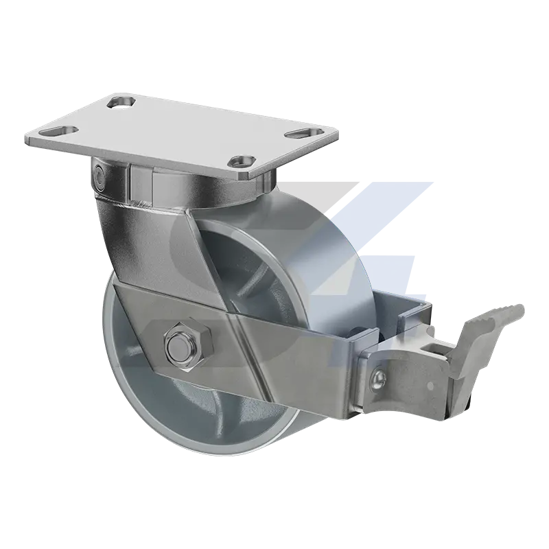 6 X 3" Zinc, Kingpinless Swivel Caster With Face Contact - C092.443 1