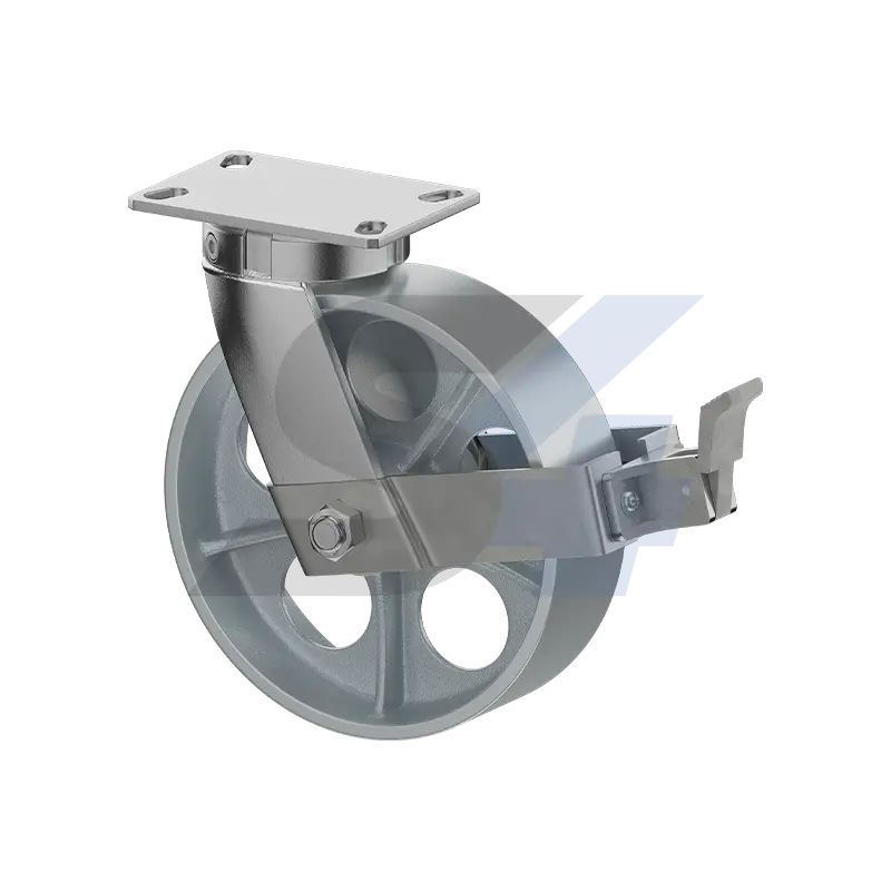 10 X 3" Zinc, Kingpinless Swivel Caster With Face - C092.453 1