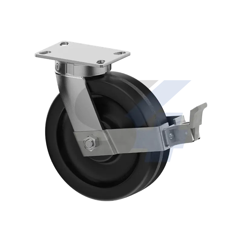 10 X 3" Zinc, Kingpinless Swivel Caster With Face - C092.456 1