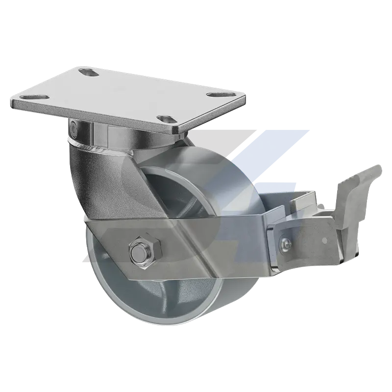 6 X 3" Zinc, Kingpinless Swivel Caster With Face Contact - C092.467 1