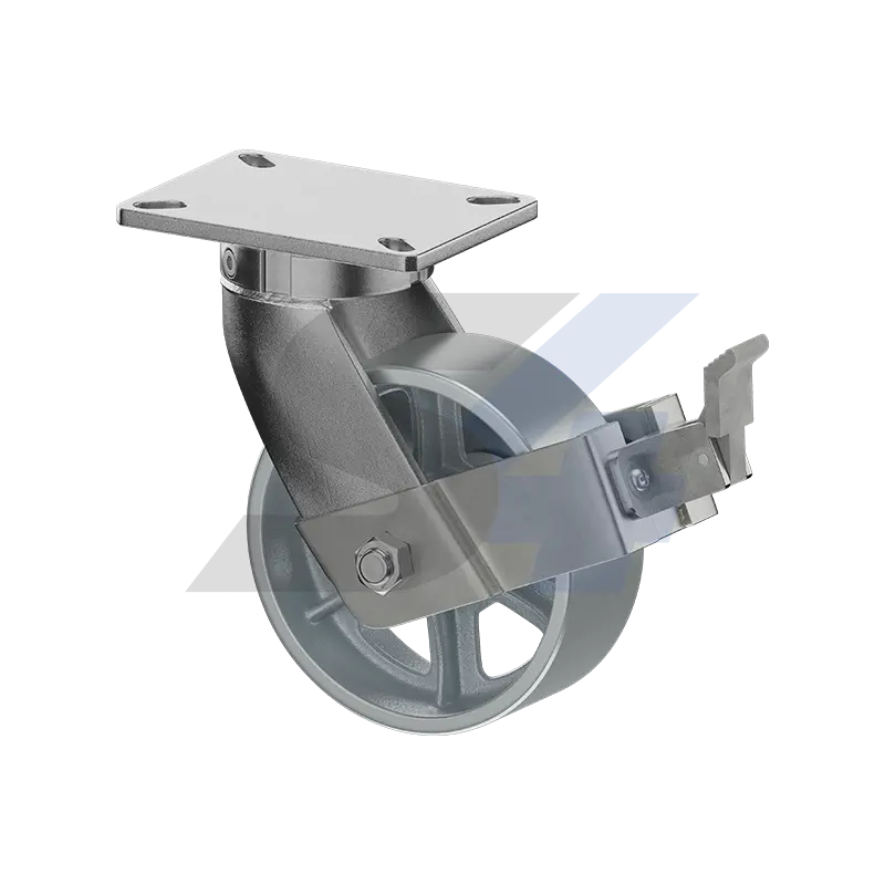 8 X 3" Zinc, Kingpinless Swivel Caster With Face Contact - C092.470 1