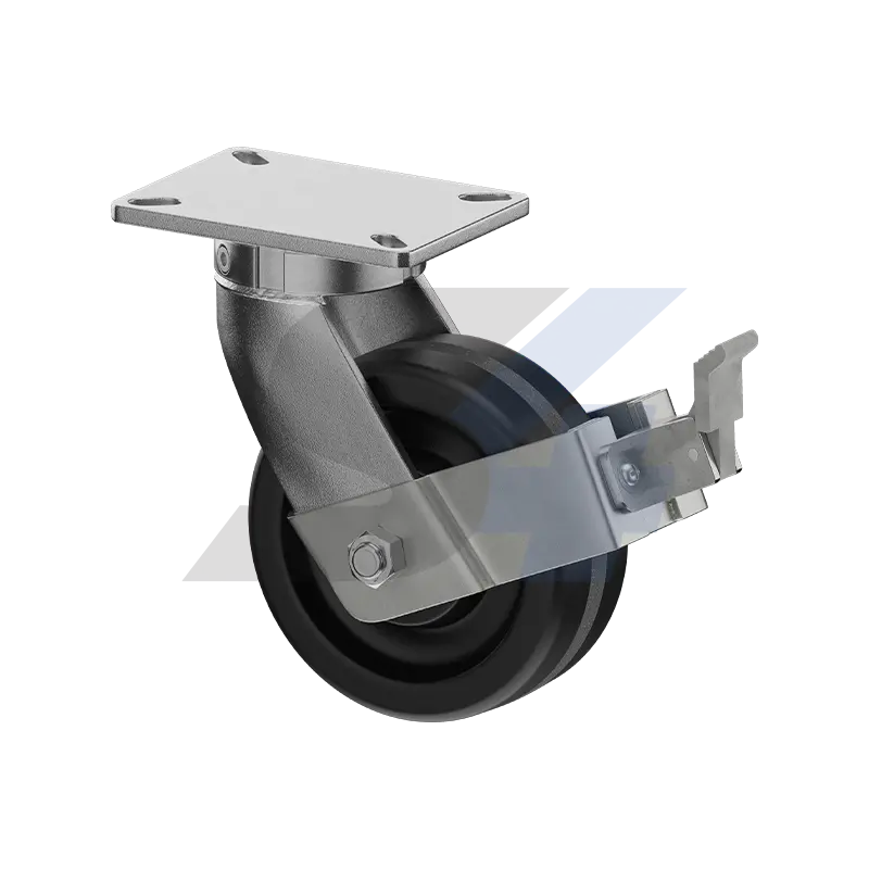 8 X 3" Zinc, Kingpinless Swivel Caster With Face Contact - C092.474 1