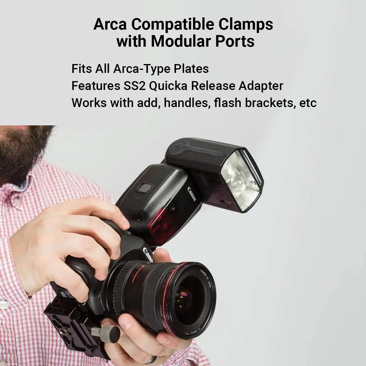 Cb60v3 Arca Compatible Clamp With Ss2 Quick Release Strap Adapter 2