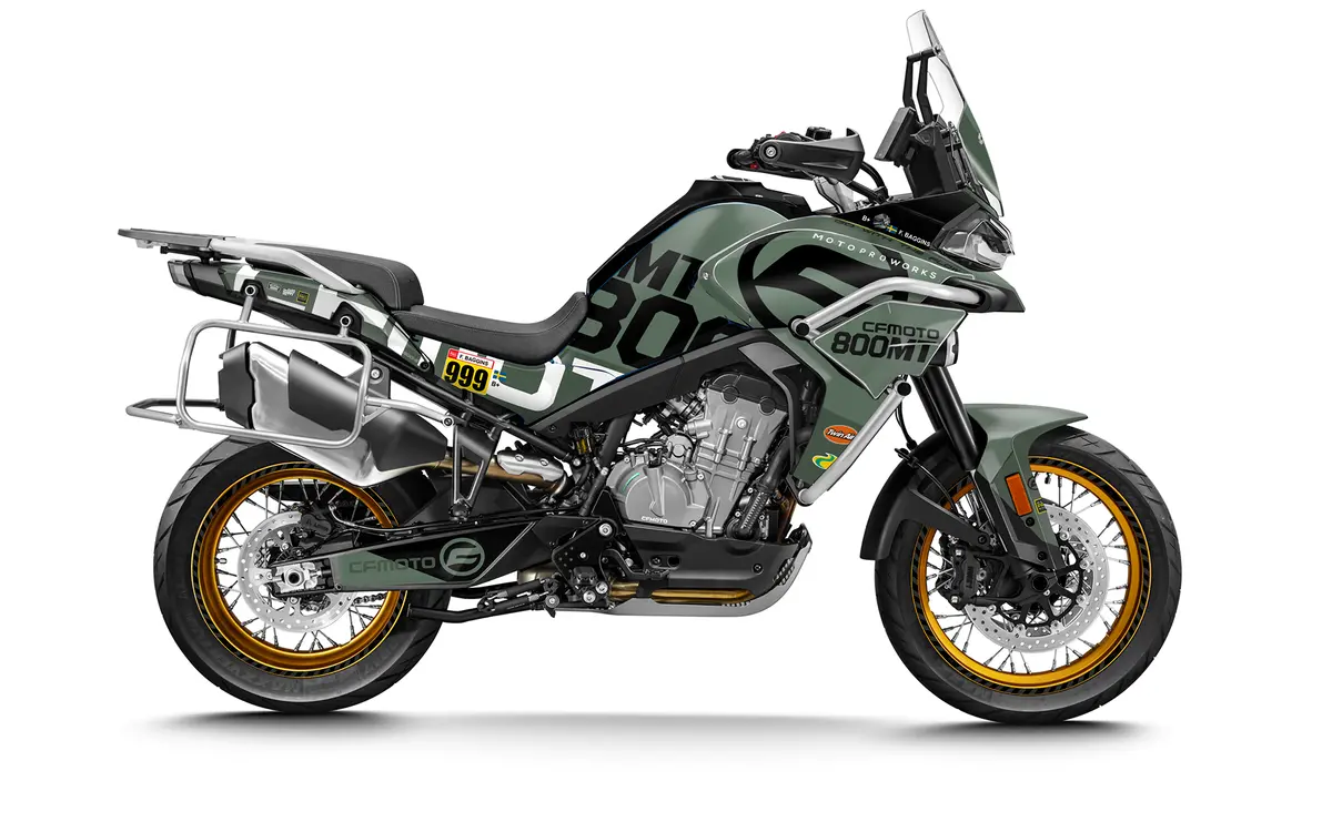 Cfmoto 800 Mt Graphics - "Waypointer" (Moss) 1