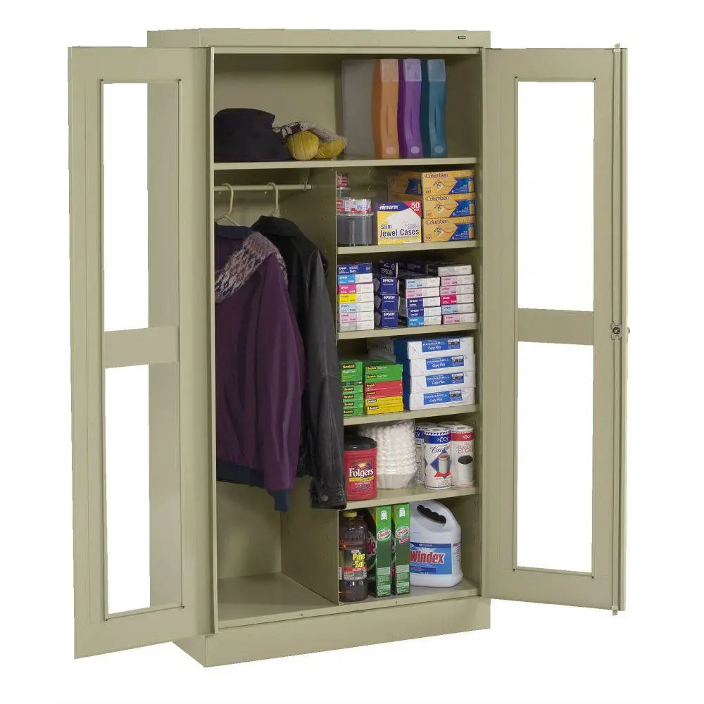Standard C-Thru Combo Storage Cabinet (Unass.) 36"W X 18"D X 72"H 1