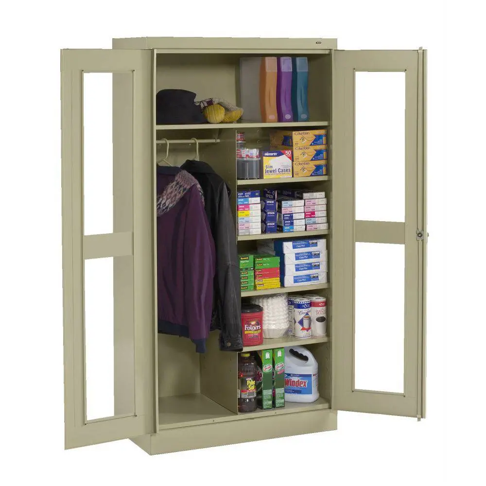 Standard C-Thru Combo Storage Cabinet (Pre-Ass.) 36"W X 18"D X 72"H 1