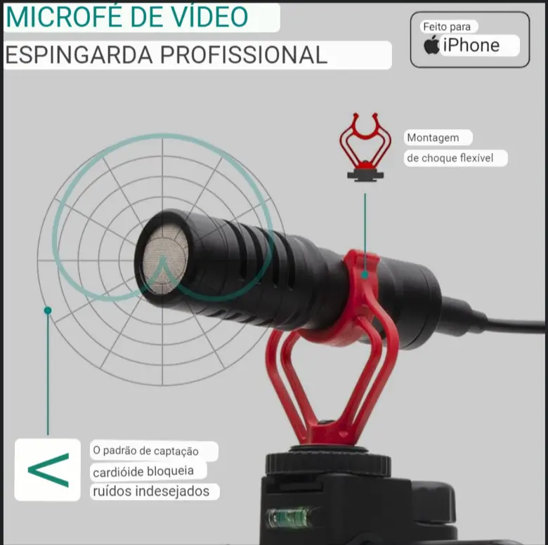 Kit De Gravação Movo Ivlogek (Para Iphone) 2