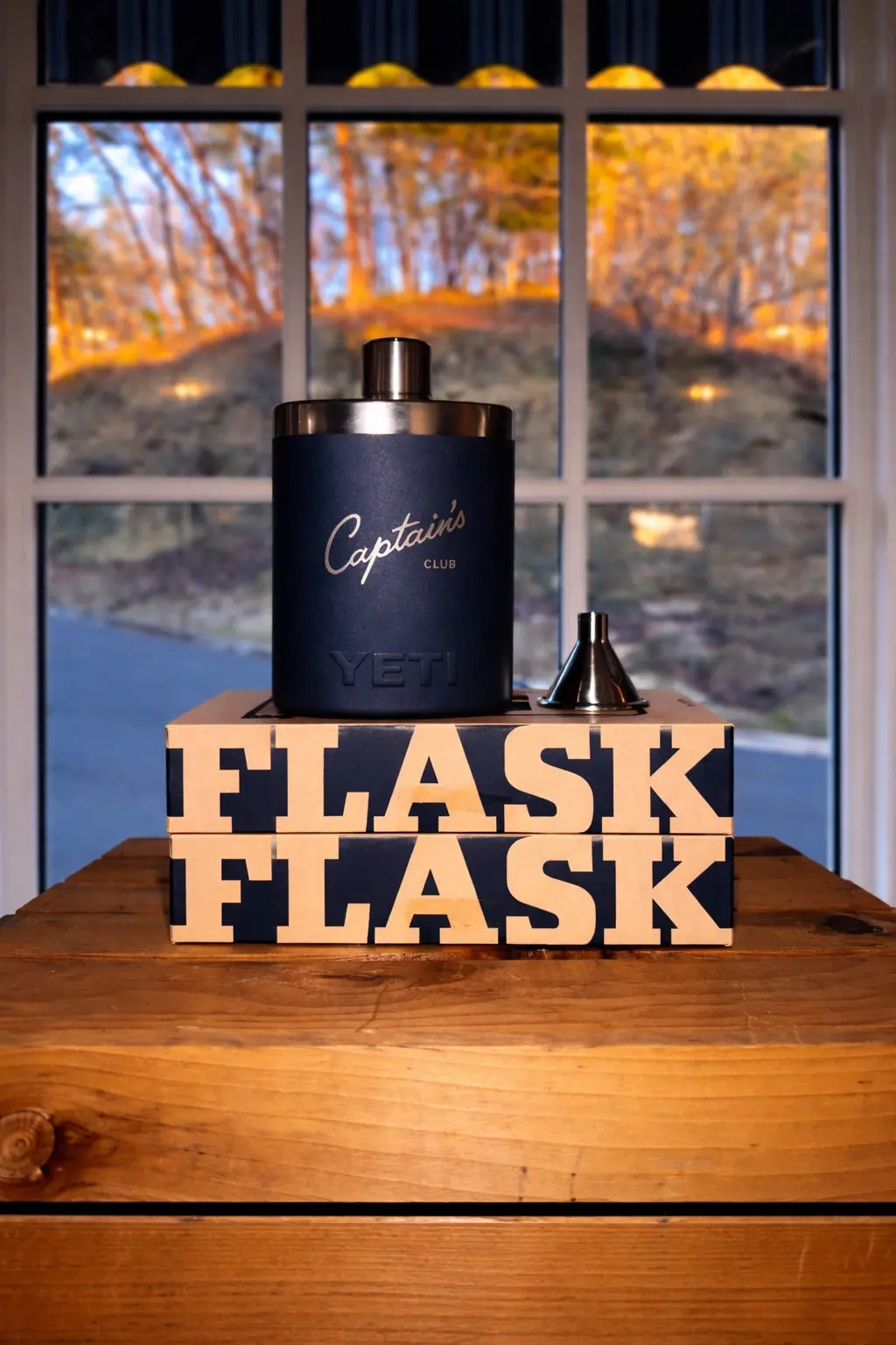 Navy Yeti Captain's Club Flask 1