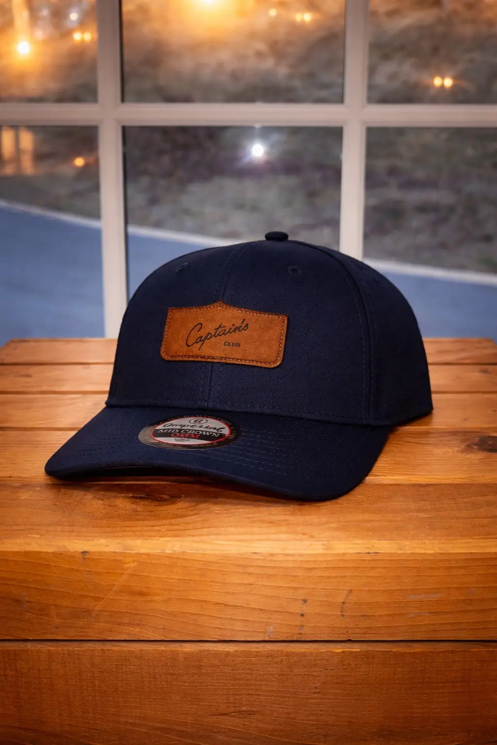 Captain's Leather Patch Hat 1