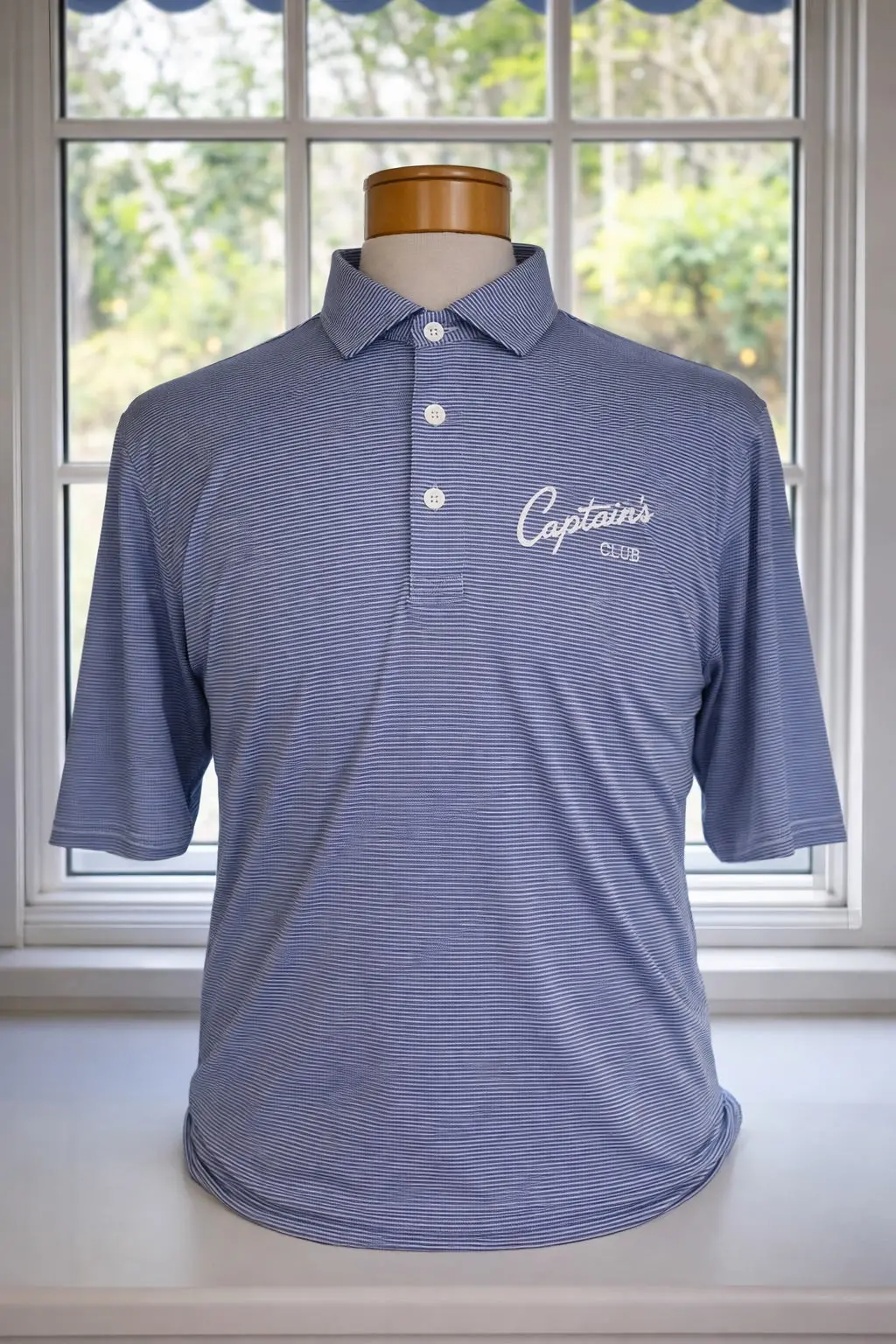 The Perkins Shirt- Heathered Andover & White 1