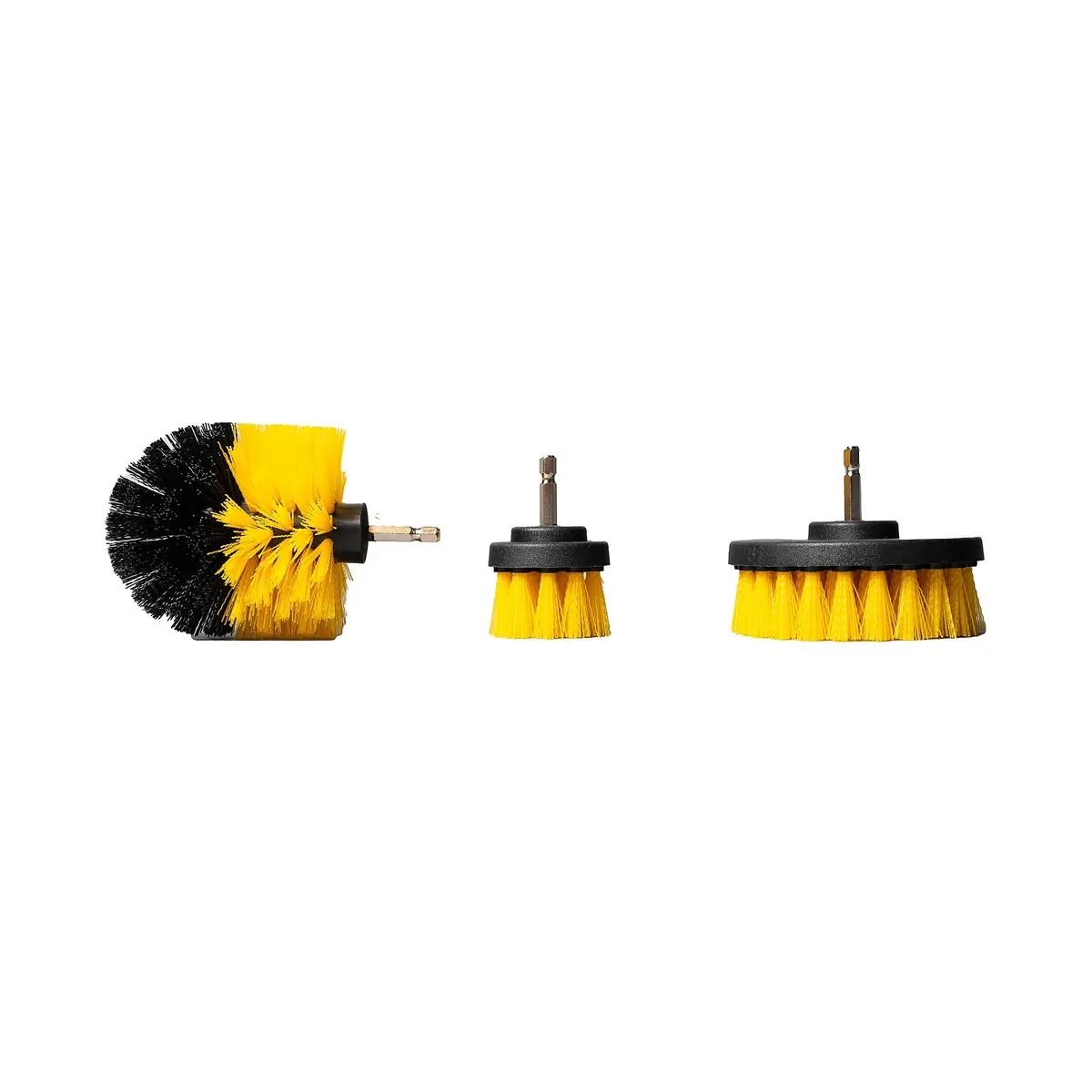 Cleanskin Medium Bristle Drill Brush Attachment 3 Piece 1