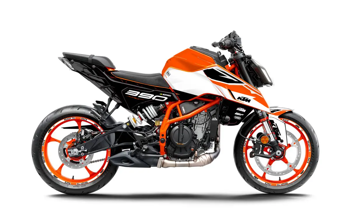 Ktm 125 Duke Graphics - "Fuse" (White) 1