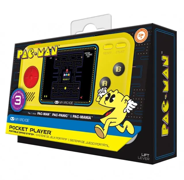 Consola Retro Pocket Player Pac-Man (Inclui 3 Jogos) - Novo 1
