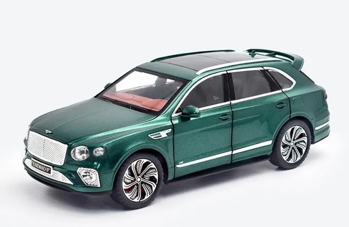 Carro Colecionável Bentley Mouchamp F Verde Escala 1:24 1