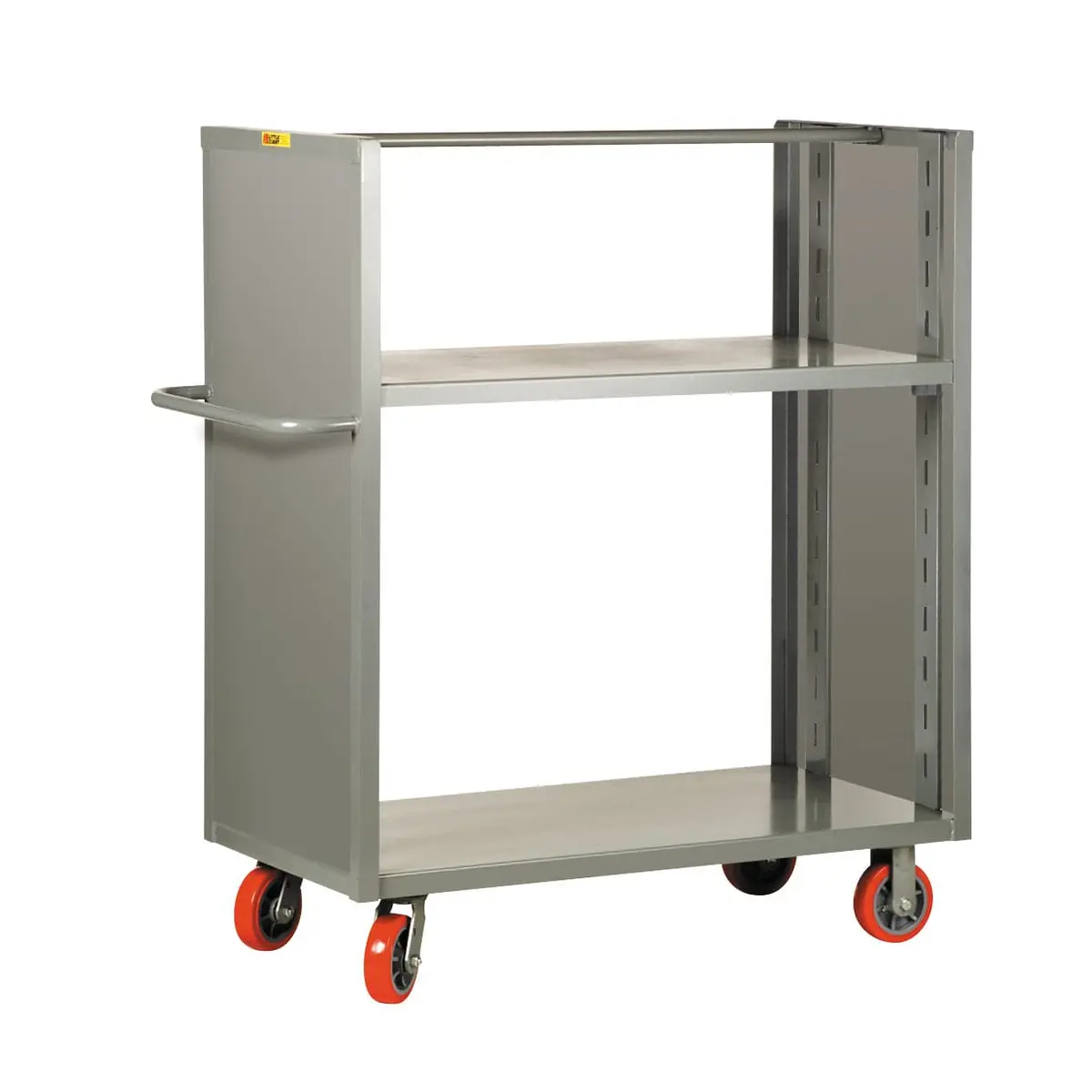 2-Sided Adjustable Shelf Truck With Solid Panel Ends 1