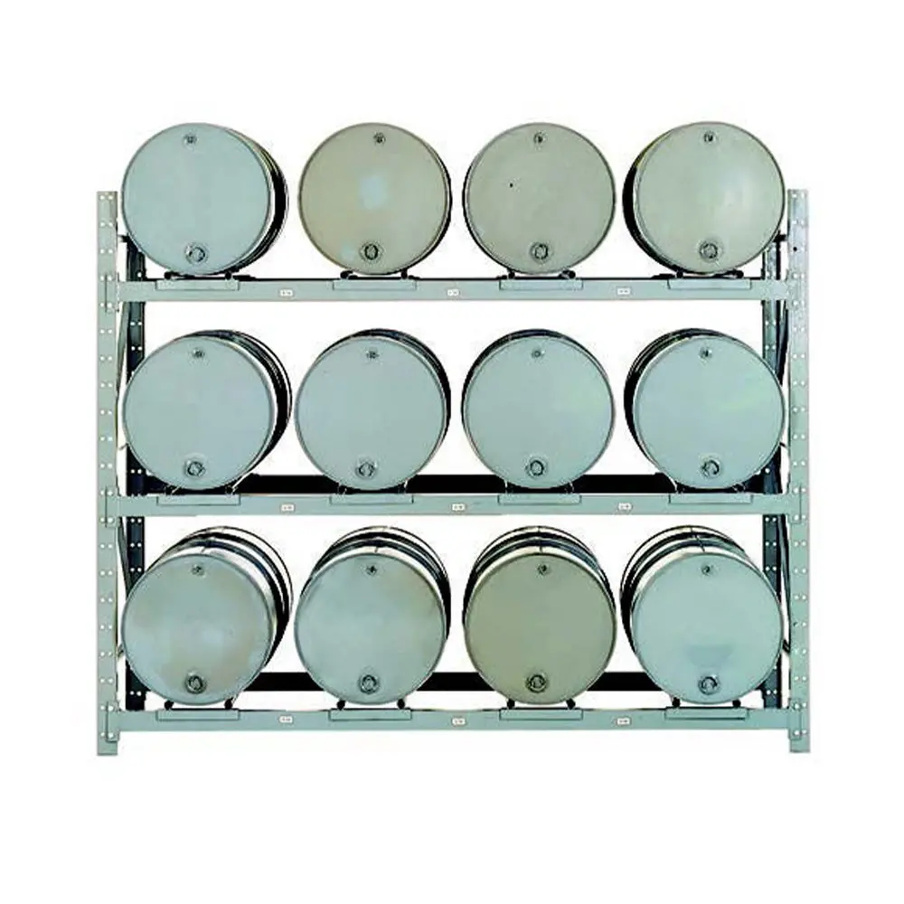 12-Drum Heavy-Duty Storage Rack - Versatile & Easy Assembly 1