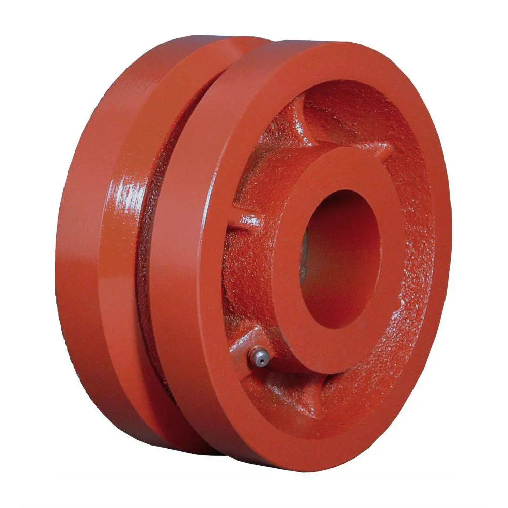6" X 2-1/2" Ductile Steel V-Groove Wheel - 3500 Lbs. Capacity 1