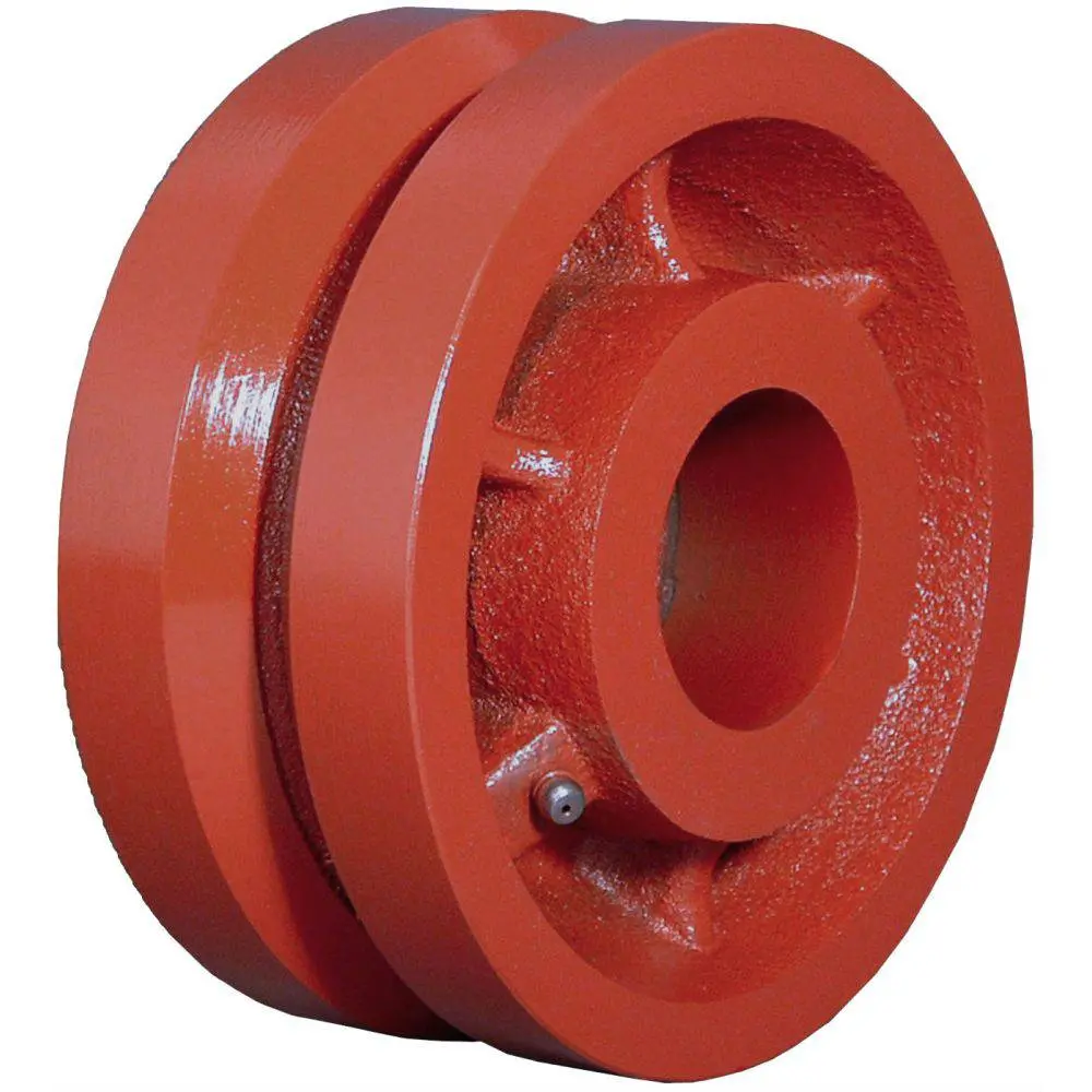 8" X 3" Ductile Steel V-Groove Wheel - 5000 Lbs. Capacity 1