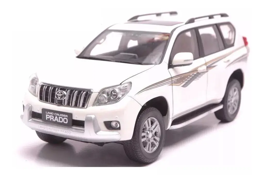 Carro Colecionável Prado Txl Branco Escala 1:24 1