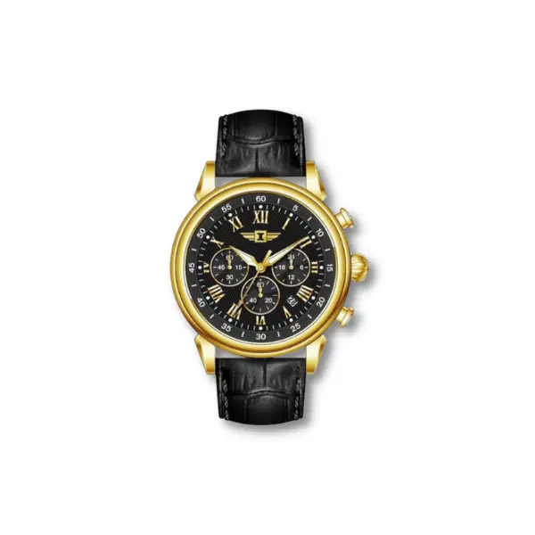 Relógio Invicta De Couro Preto Modelo: 90242 1