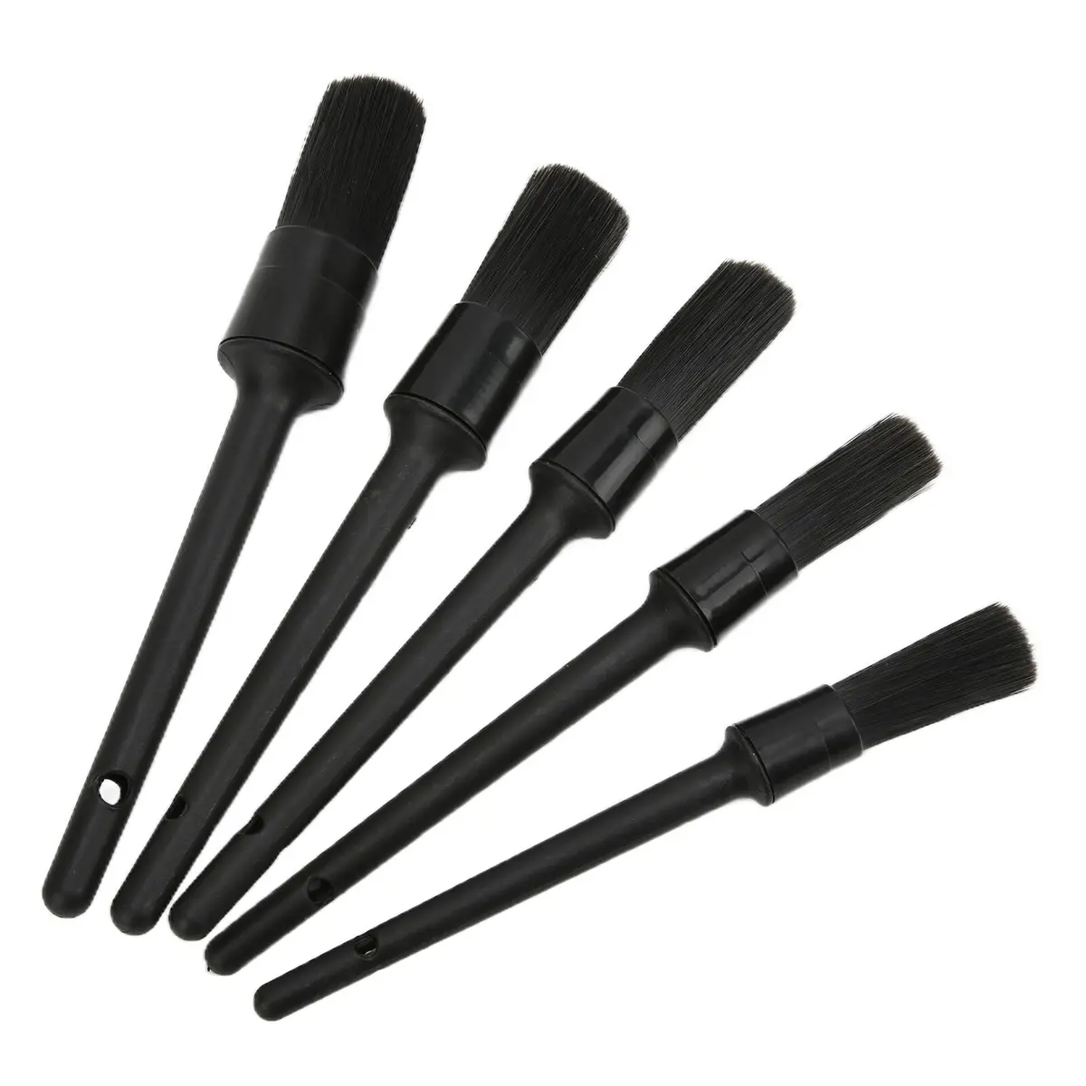 Cleanskin Exterior Detailing Brush Set 5 Piece (Black) 1