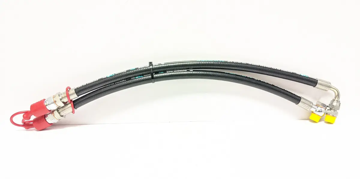Hydraulic Hose Kit With 1/2" Ball Type Couplers (24") 1