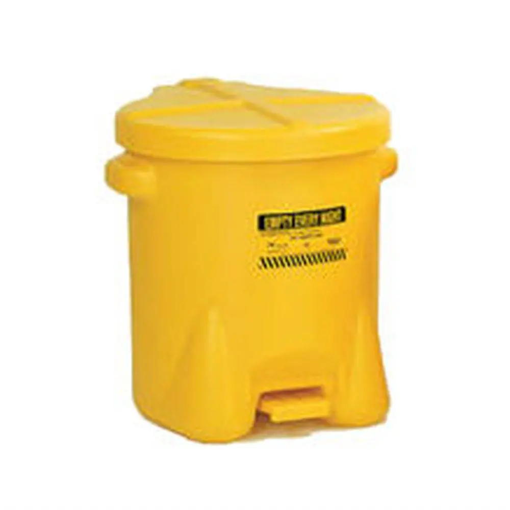 Oily Waste Can 6 Gal. Yellow Poly 1