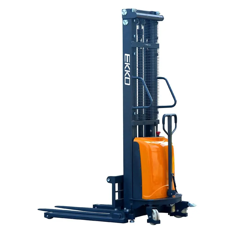 Ekko Ea15d Semi-Electric Straddle Stacker - 3300Lbs Capacity 1