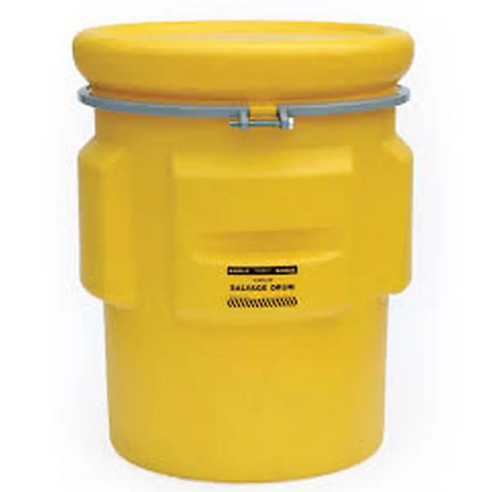 Salvage Drum 65 Gal. Yellow W/ Metal Band & Bolt 1