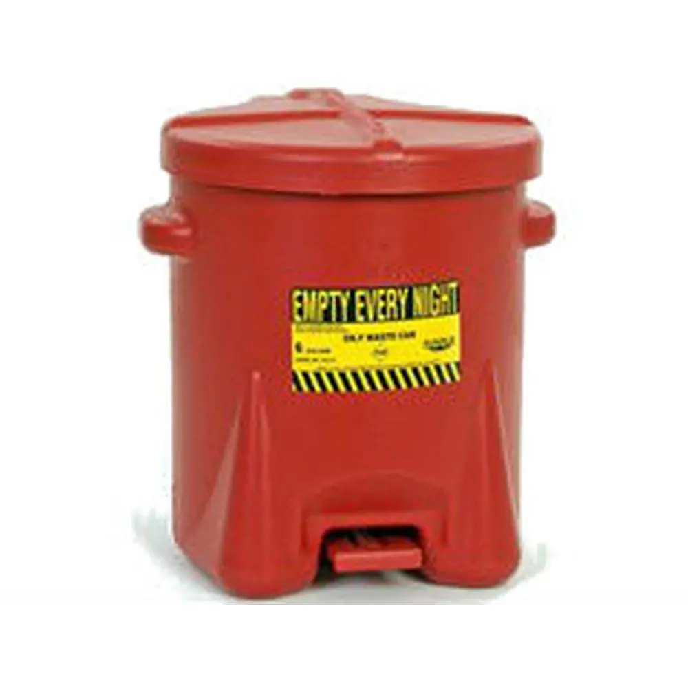 Oily Waste Can 6 Gal. Red Poly 1
