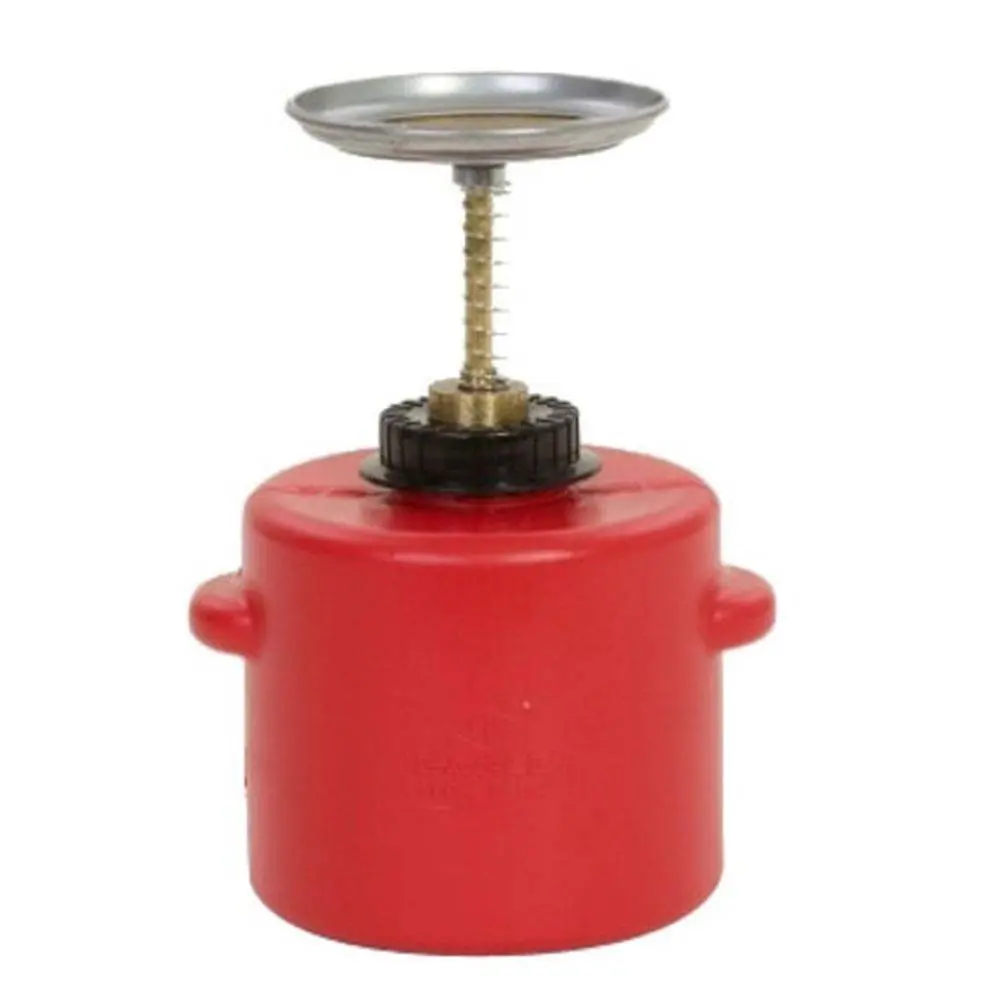 Plunger Can 4 Qt. Poly Red 1