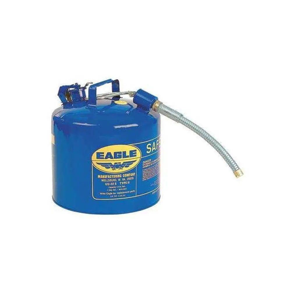Type Ii Safety Can, 5 Gal. Blue With 7/8" O.D. Flex Spout 1