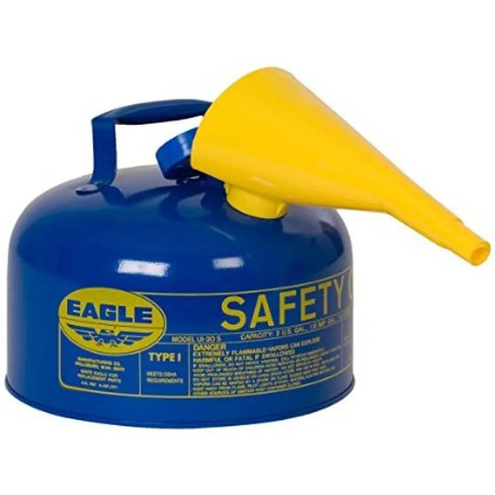 Type I Safety Can 1 Gal. Blue W/ F-15 Funnel 1