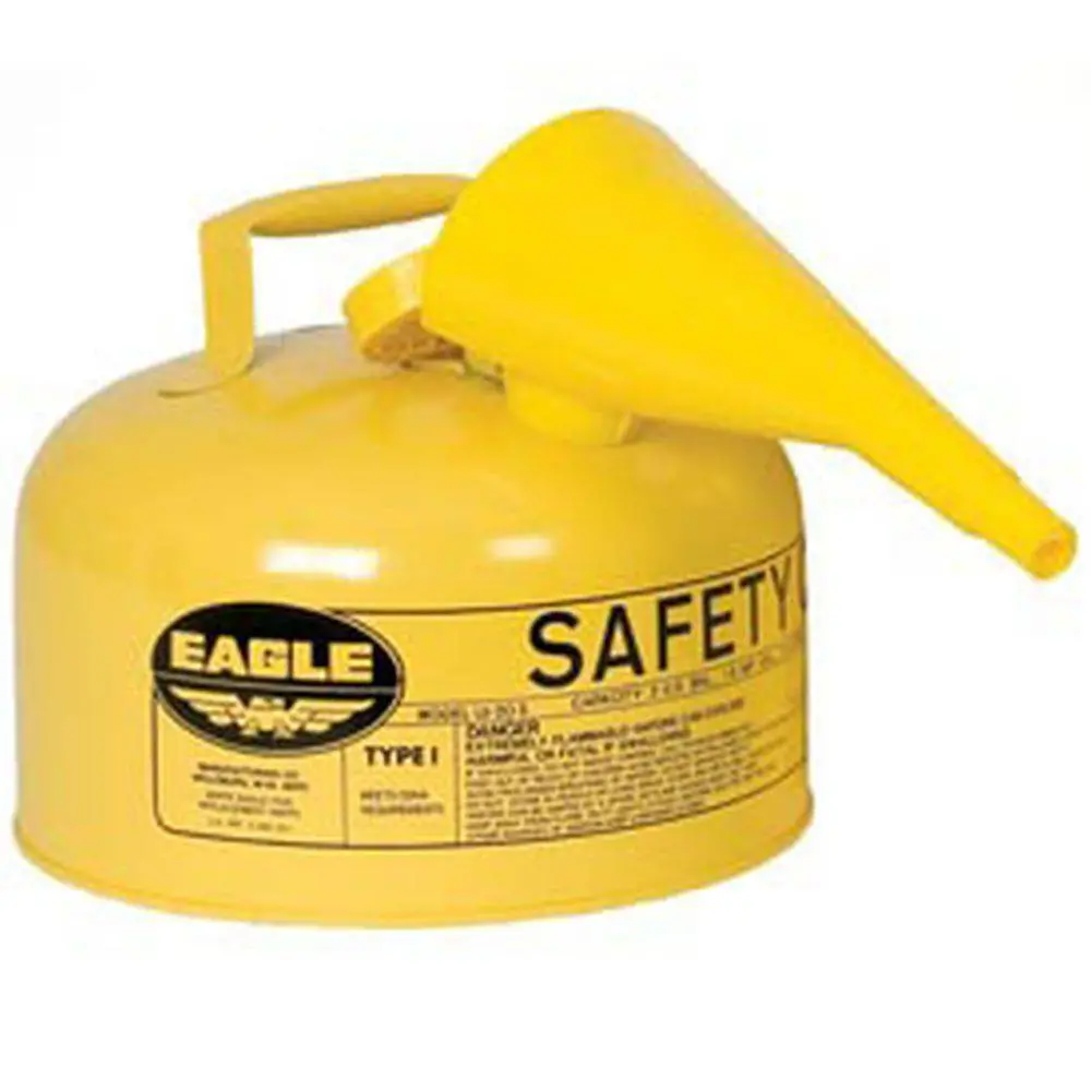 Type I Safety Can 1 Gal. Yellow W/ F-15 Funnel 1