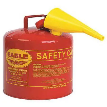 Type I Safety Can 5 Gal. Red With F-15 Funnel 1