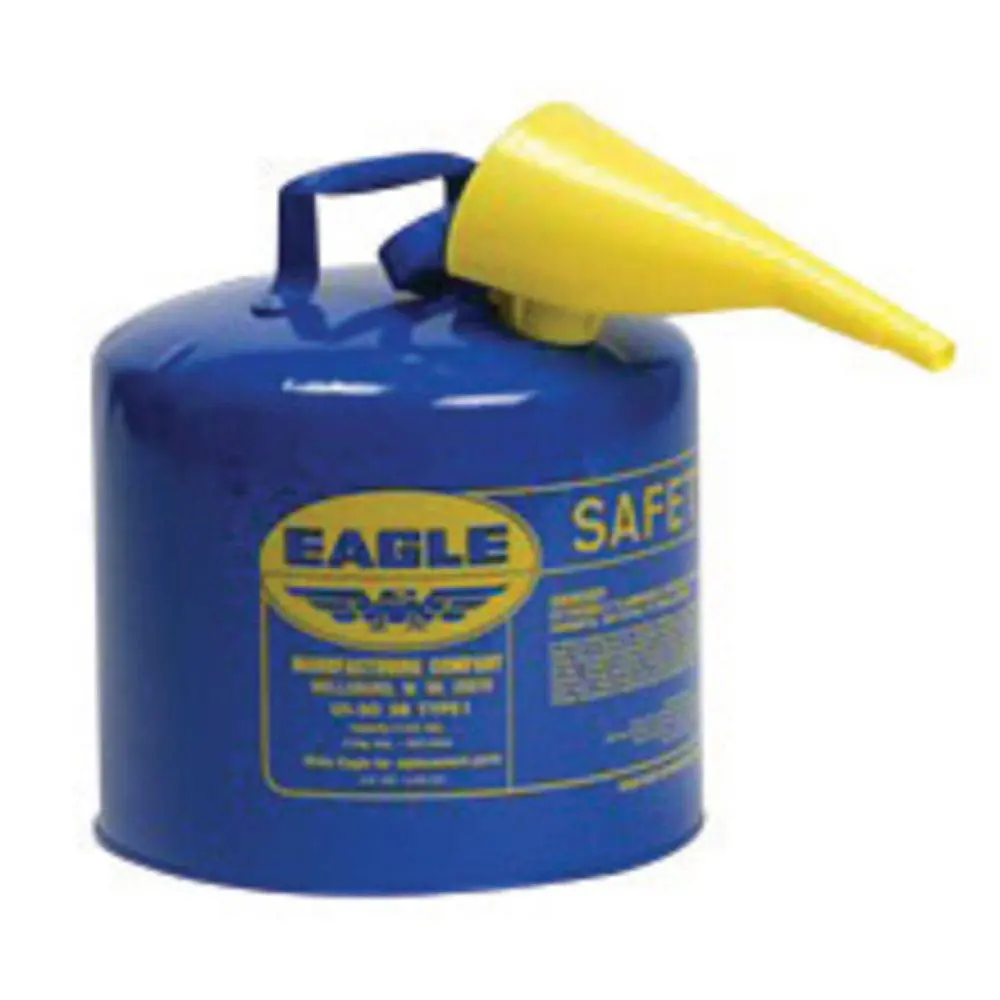 Type I Safety Can 5 Gal. Blue With F-15 Funnel 1