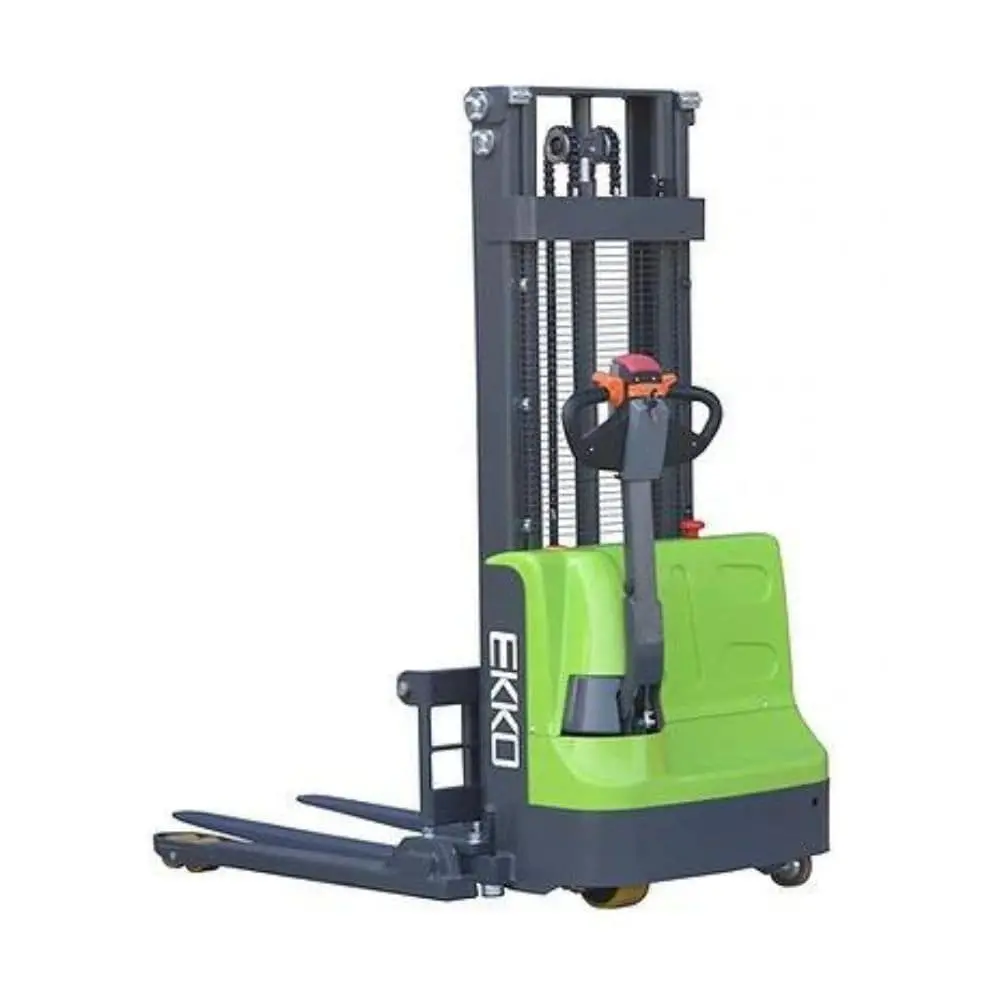 Ekko Eb12e-98Li Lithium Straddle Stacker - 2640Lb Capacity 1