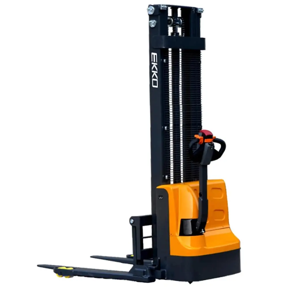 Ekko Eb12e Electric Straddle Stacker - 119-138" Height 1