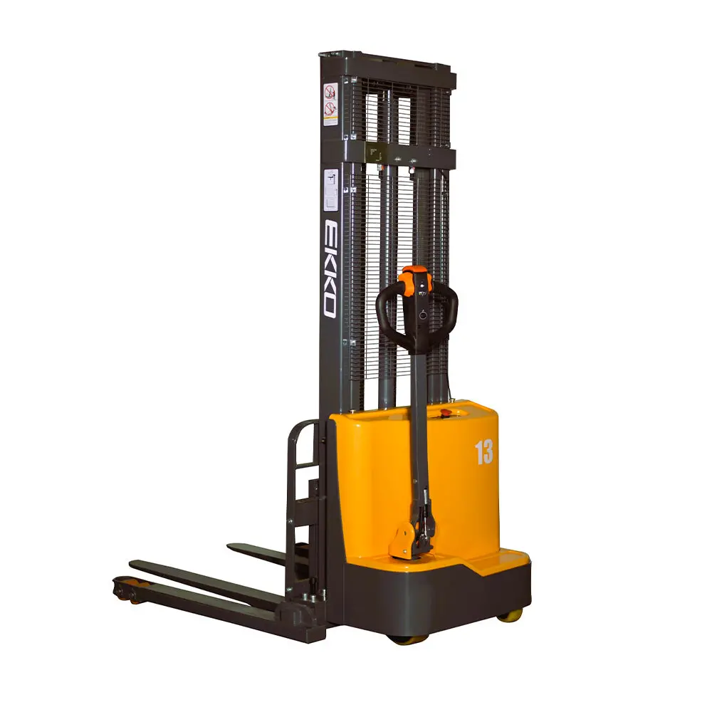 Full Electric Straddle Stacker 2800 Lbs Capacity With Adjustable Legs - Eb13c 1