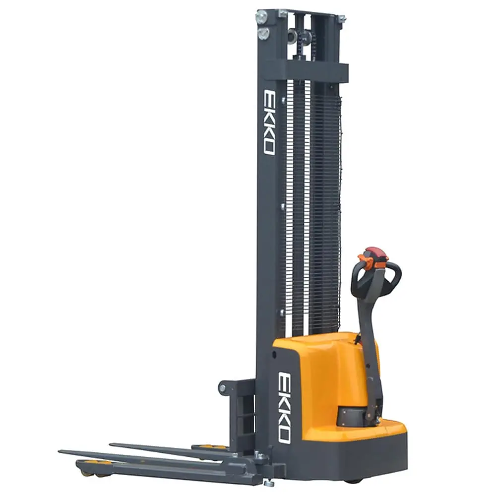 Ekko Full Powered Straddle Stacker 119" Height 2800 Lbs Capacity 1