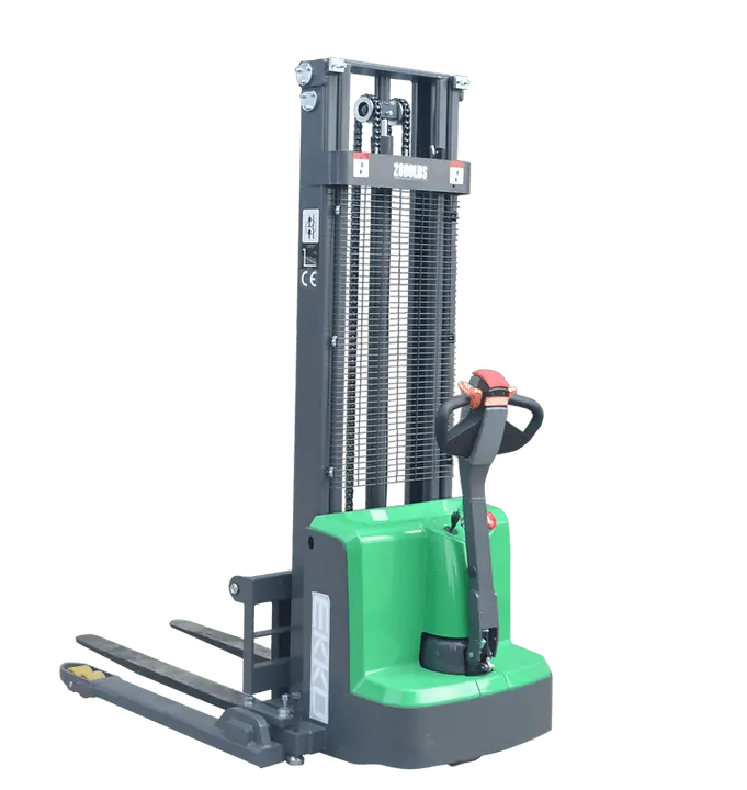 Ekko Eb13e-Li Full Powered Straddle Stacker - 2800 Lb Capacity 1