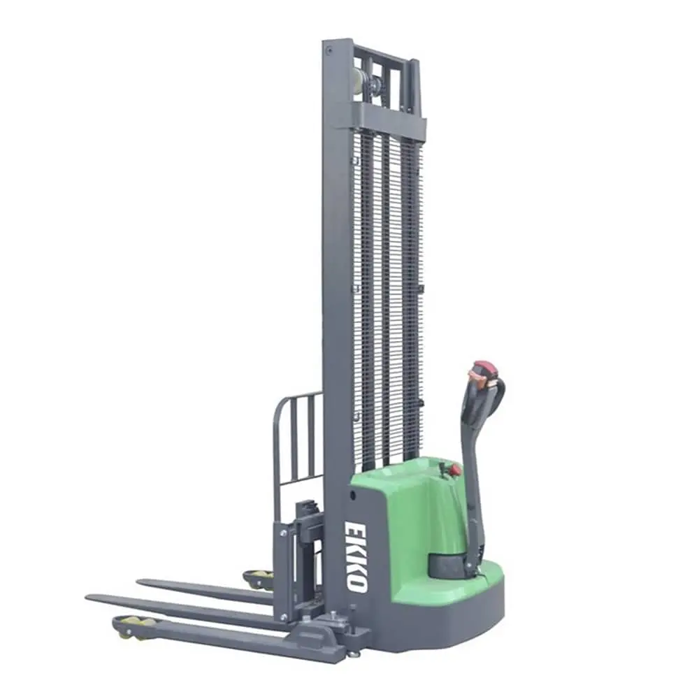 Ekko Eb13es-145Li Full Powered Straddle Stacker Side Shifting 2800 Lb Capacity 145" Height 1