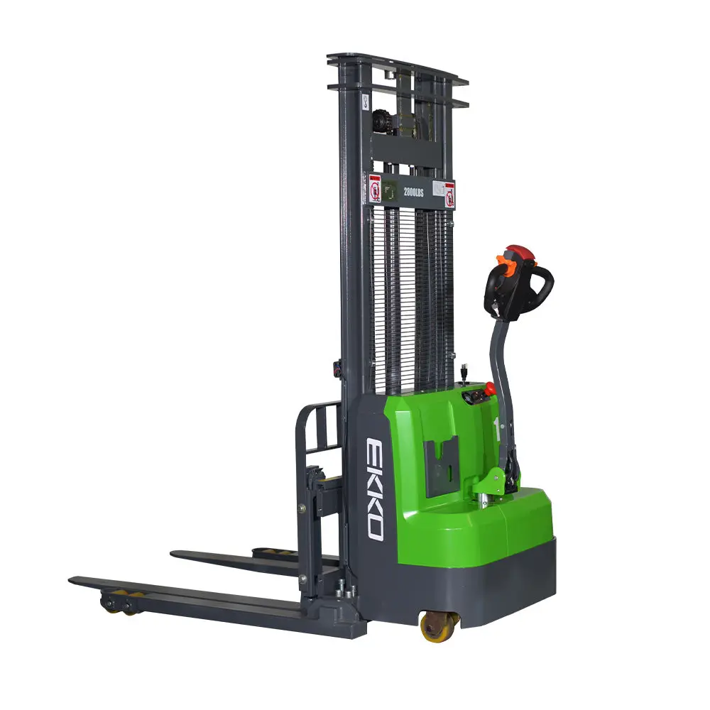 High-Capacity Electric Lithium Straddle Stacker With Side Shift - Eb14cs-Li 1
