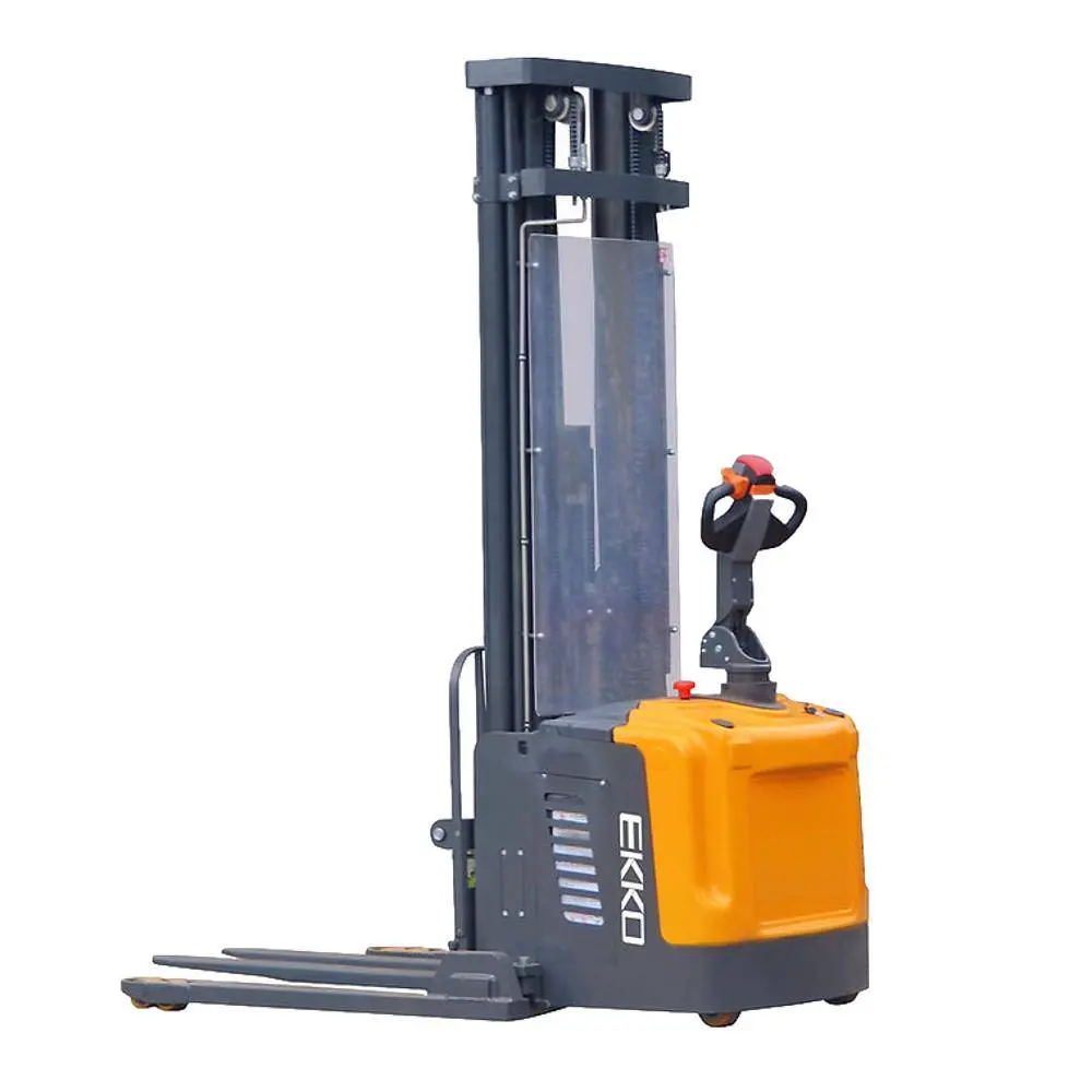 Ekko Eb16ea Full Powered Straddle Stacker 4400 Lbs Capacity 216" Height 1