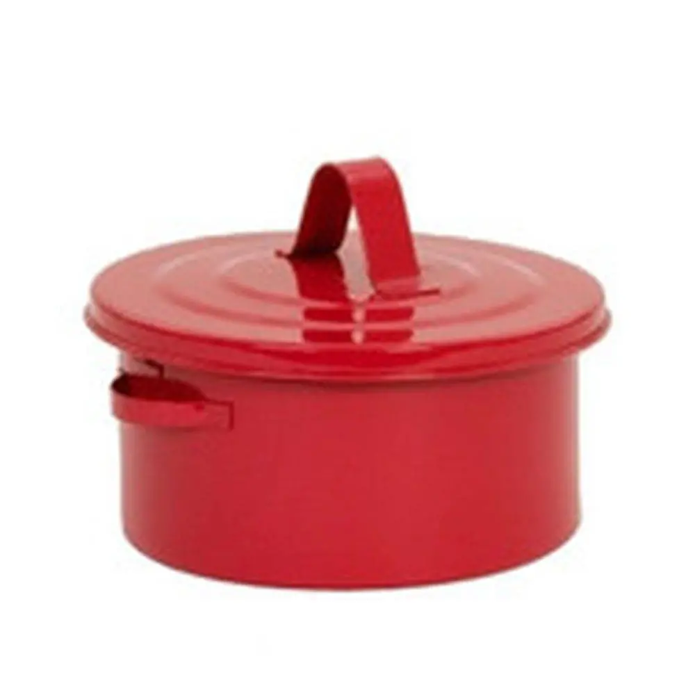 Bench Can 2 Qt. Metal Red 1